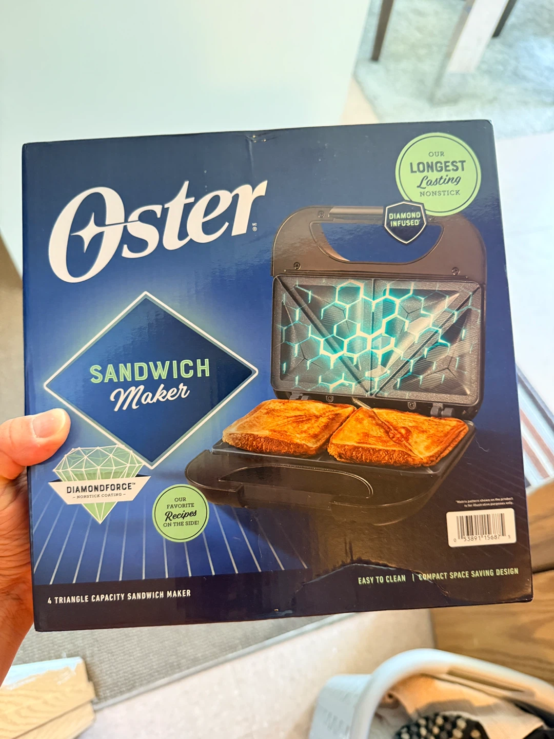 Oster DiamondForce 4 Triangle Sandwich Maker