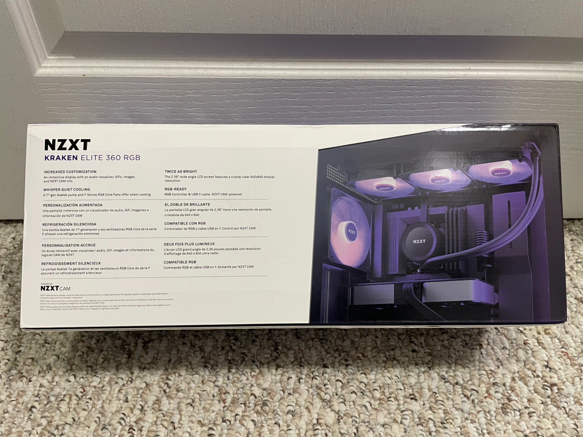 NZXT Kraken Elite 360 RGB Liquid Cooler - photo 2