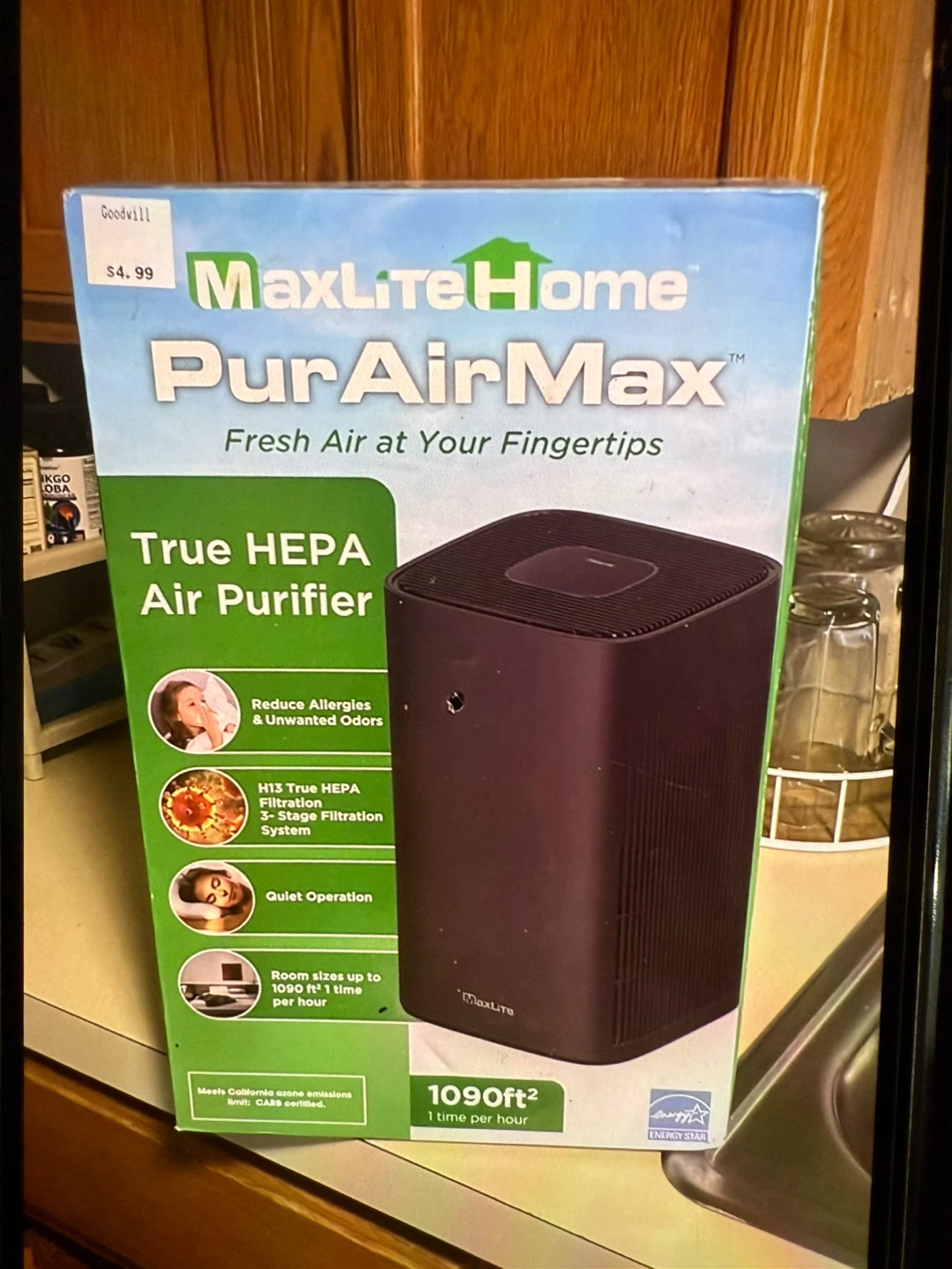 MaxLite Home PurAirMax True HEPA Air Purifier
