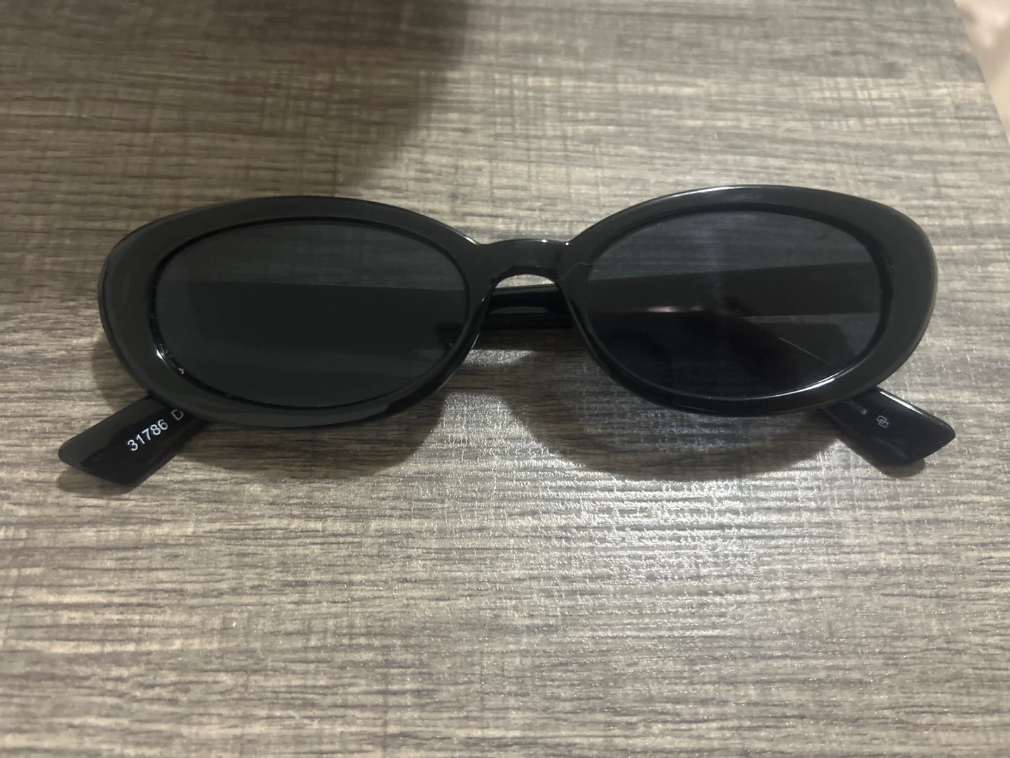 Black Oval Sunglasses