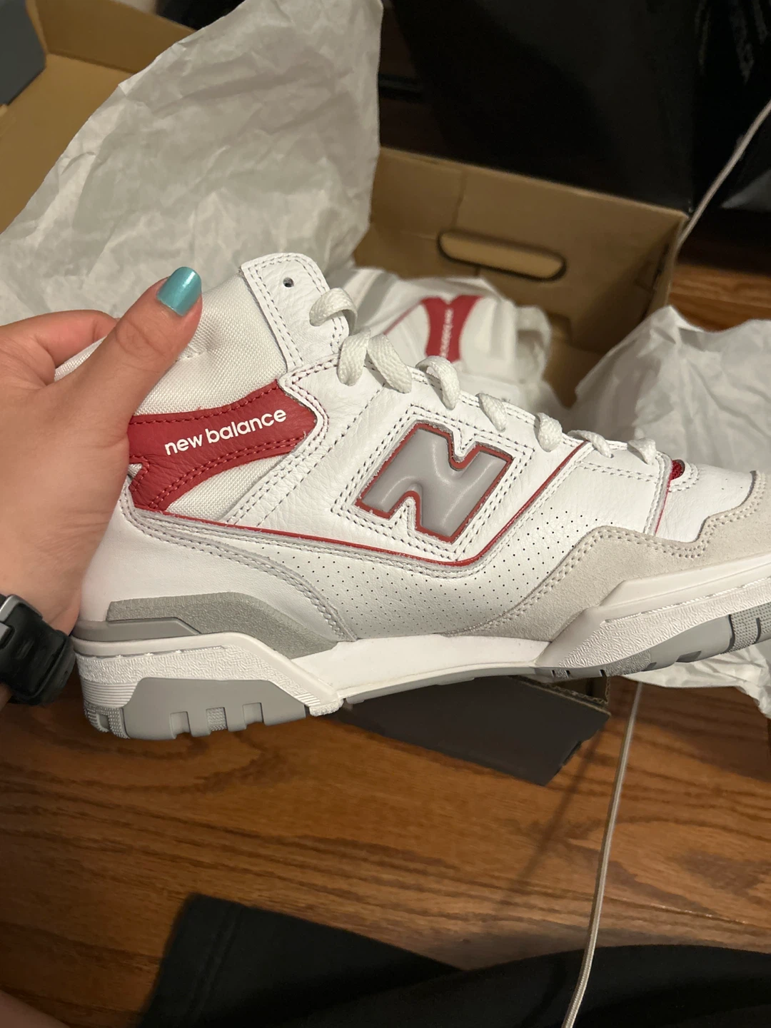 New Balance 650R White Red Sneakers - photo 5
