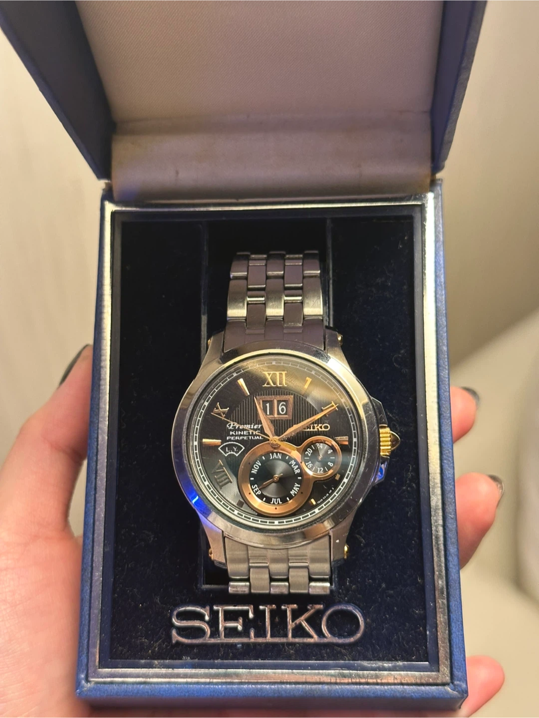 Seiko Premier Kinetic Perpetual Watch