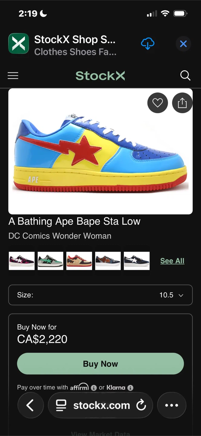 A Bathing Ape Bape Sta Low Wonder Woman Edition