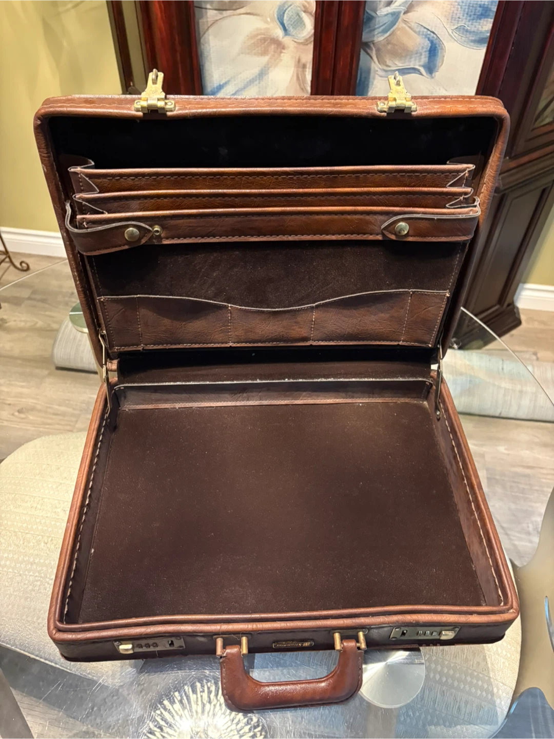 Vintage Stradellina Leather Attache Case