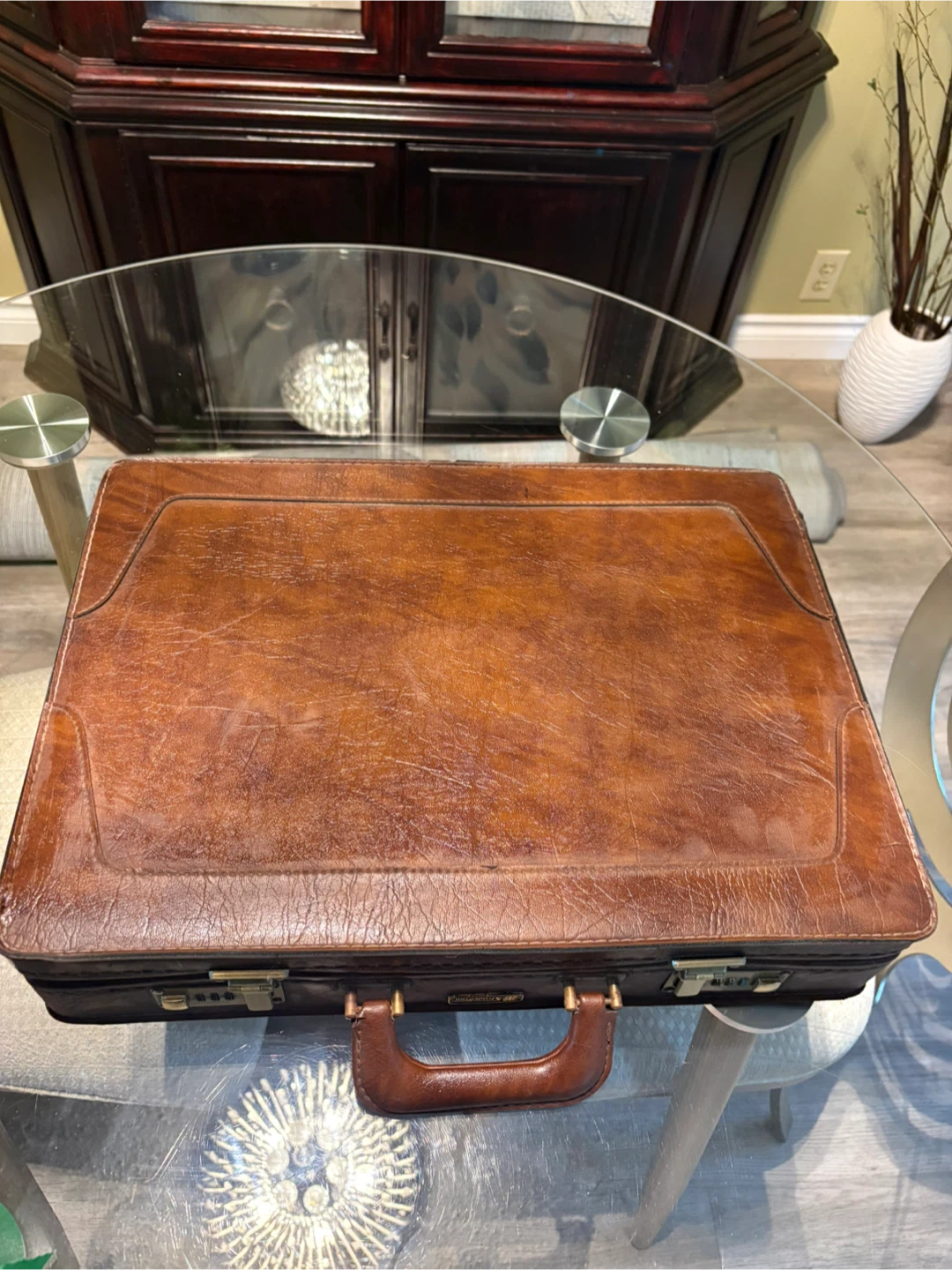 Vintage Stradellina Leather Attache Case - photo 3