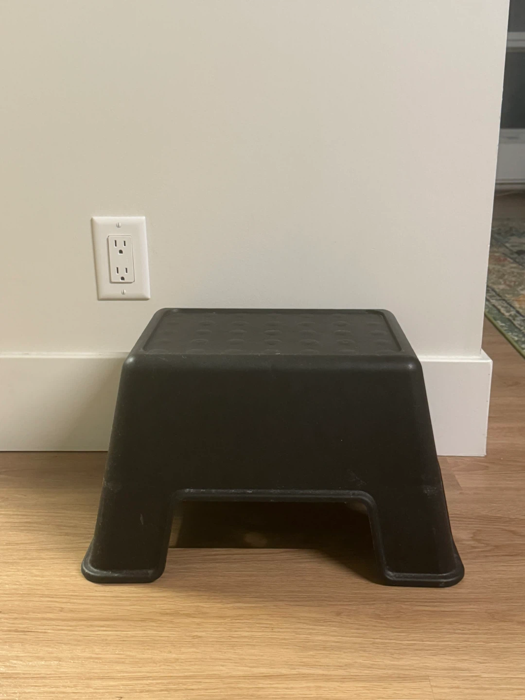 Black Plastic Step Stool