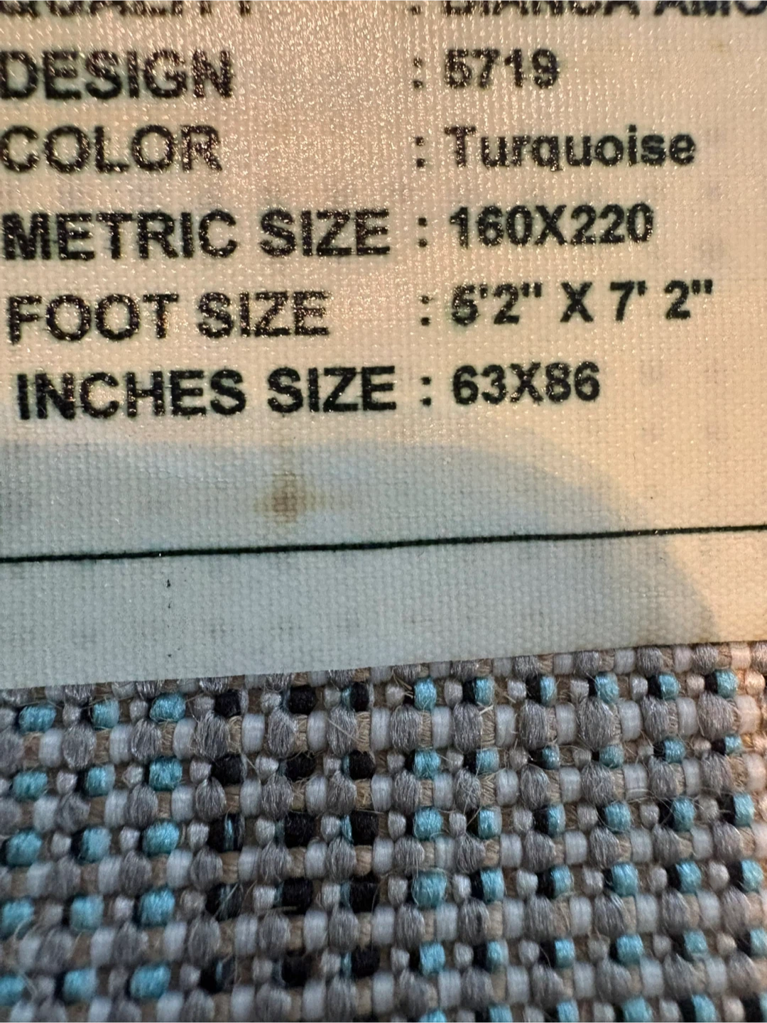 Area Rug - Turquoise - photo 2