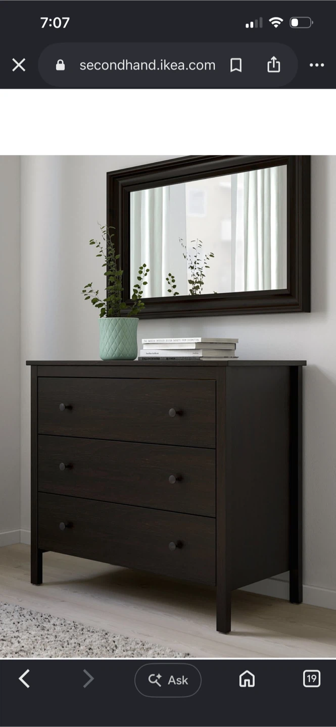 IKEA 3-drawer dresser