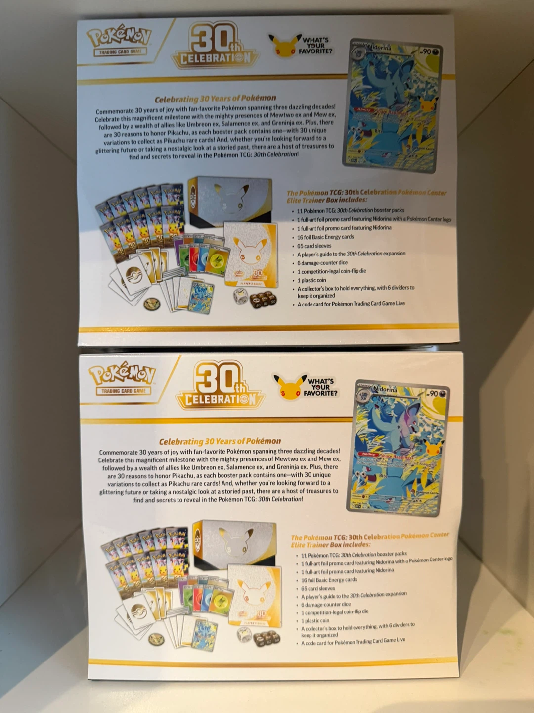 Pokémon 30th Celebration Pokémon Center Elite Trainer Box PC ETB - photo 2
