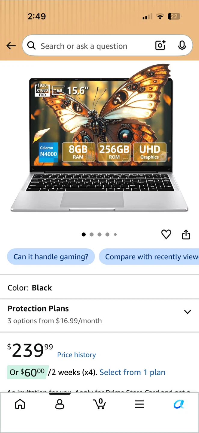 Brand new 15inch Amazon Laptop 8gb ram / 256gb SSD