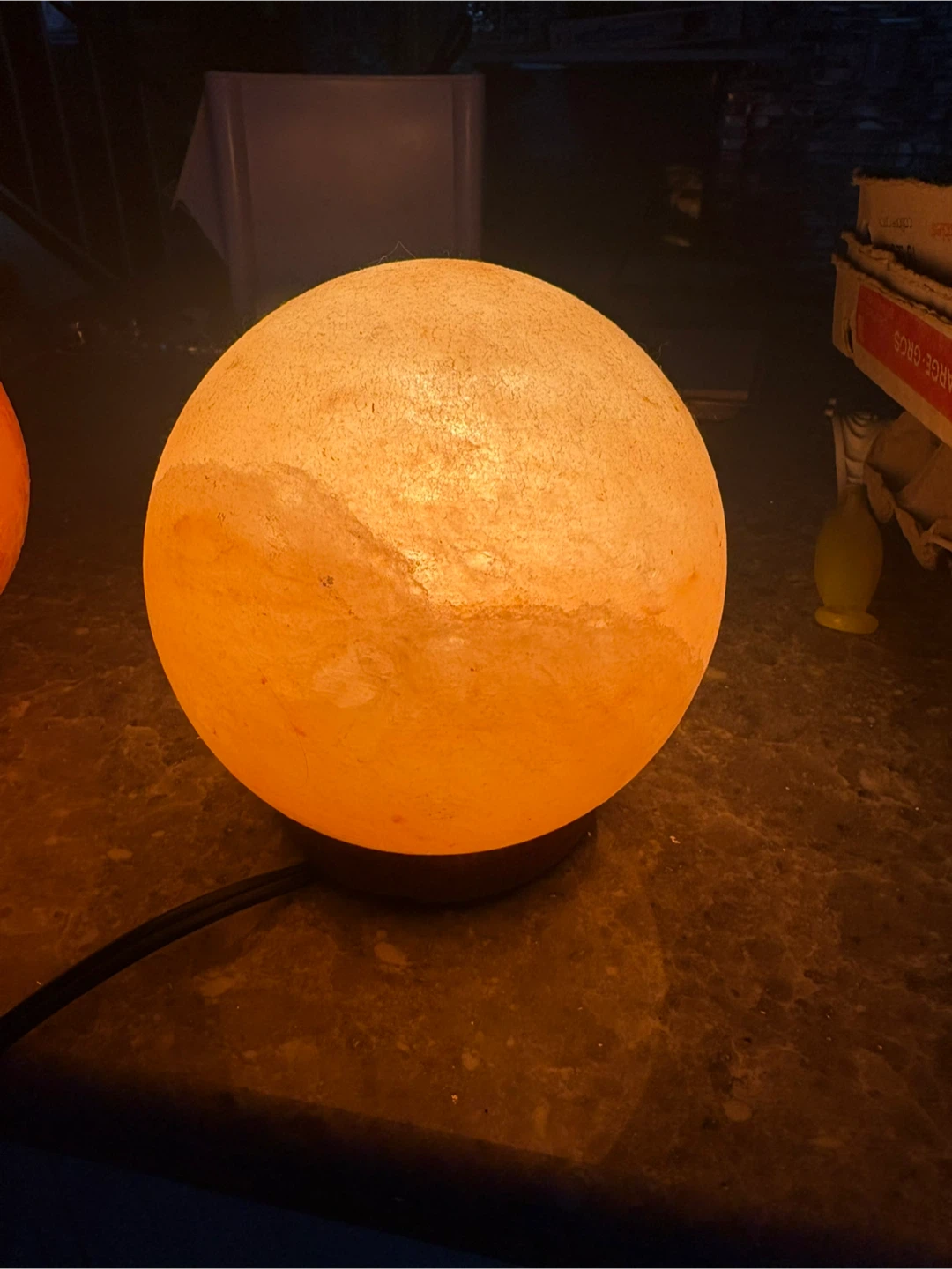 Set of Two Round Himalayan Salt Lamps - photo 2