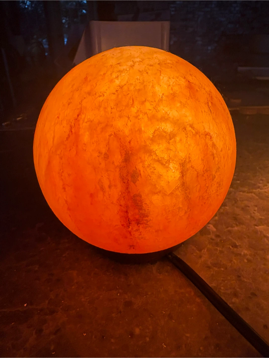 Set of Two Round Himalayan Salt Lamps - photo 3