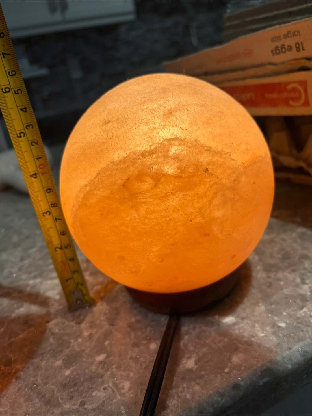 Set of Two Round Himalayan Salt Lamps - photo 4