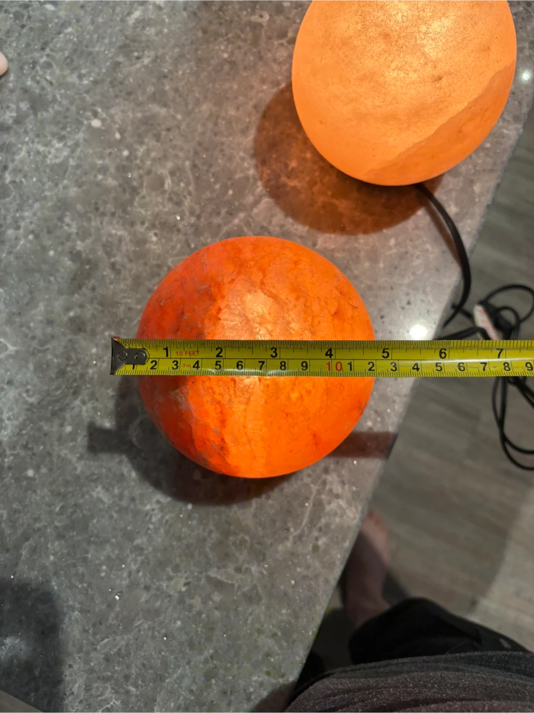 Set of Two Round Himalayan Salt Lamps - photo 5