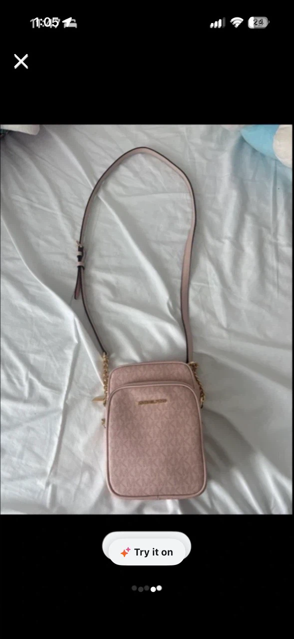 Michael Kors Pink Logo Crossbody Bag