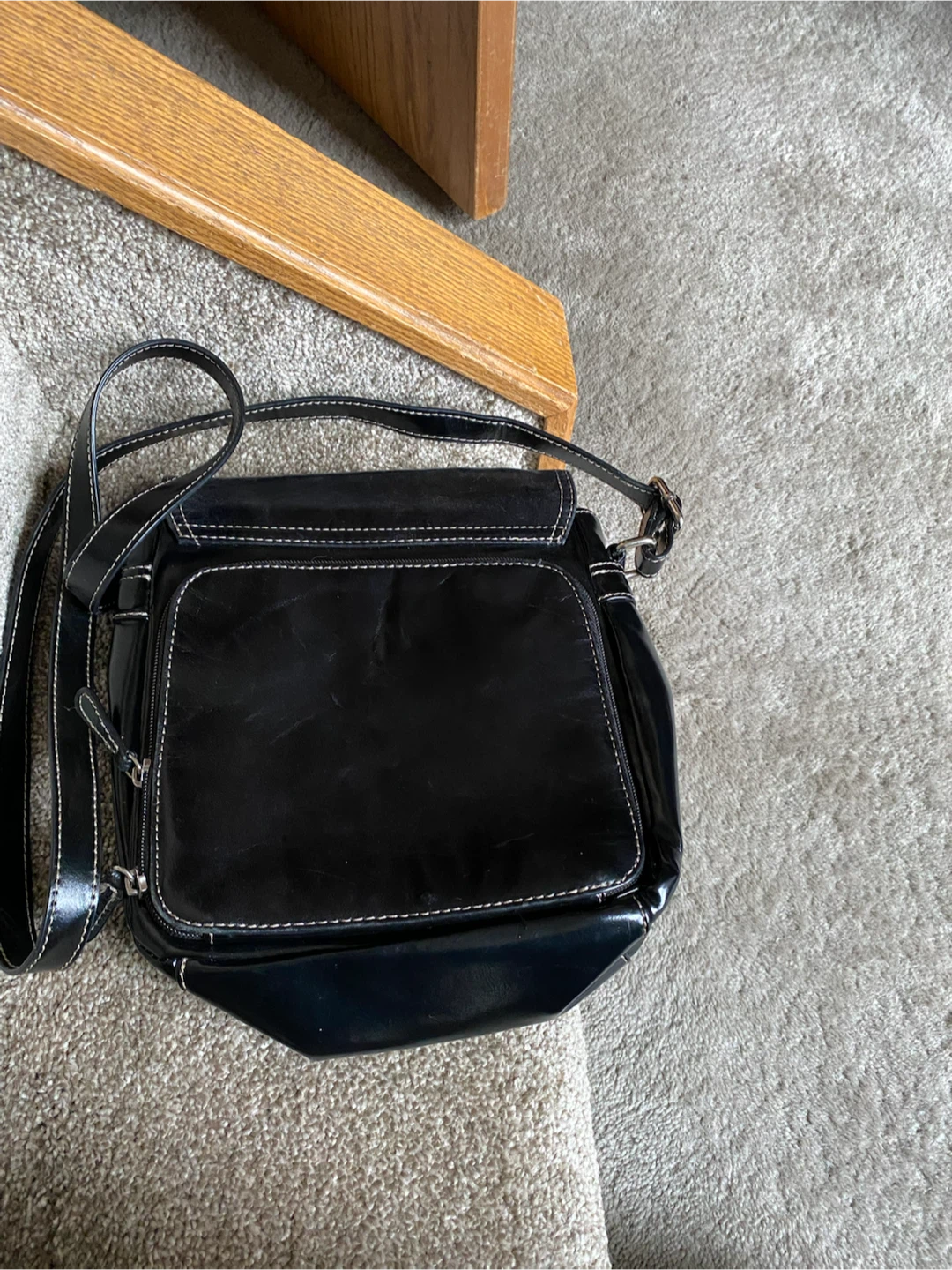 Aurielle black crossbody bag - leather - photo 2