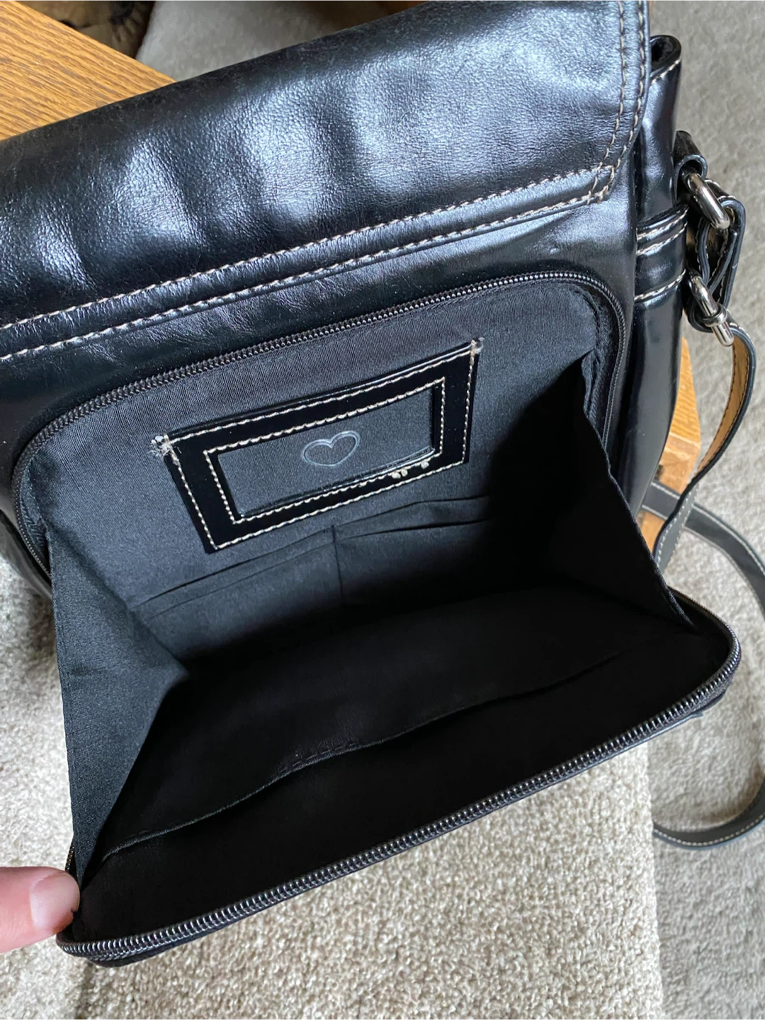 Aurielle black crossbody bag - leather - photo 3
