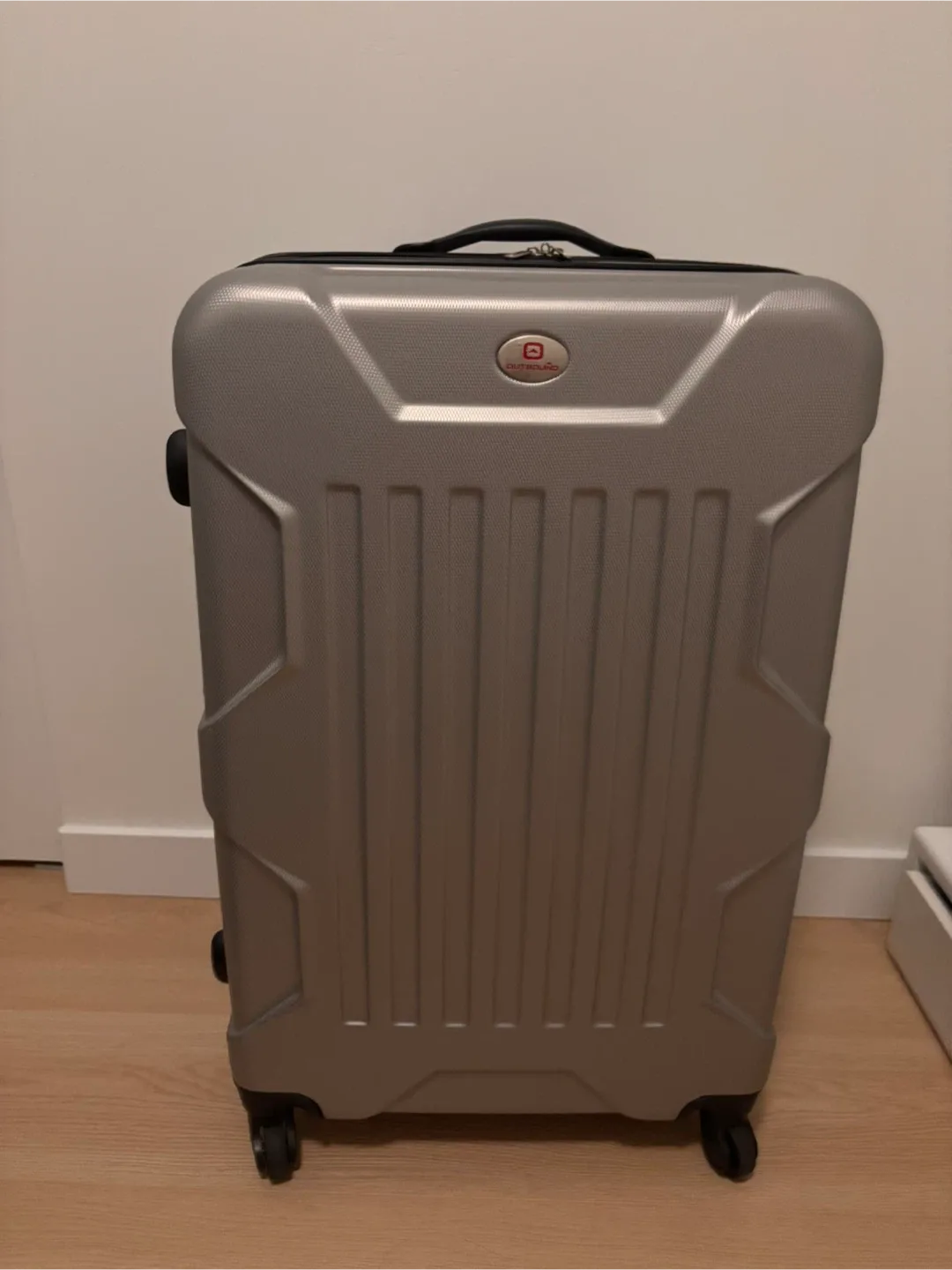 Outbound Silver Hard-Shell Spinner Luggage