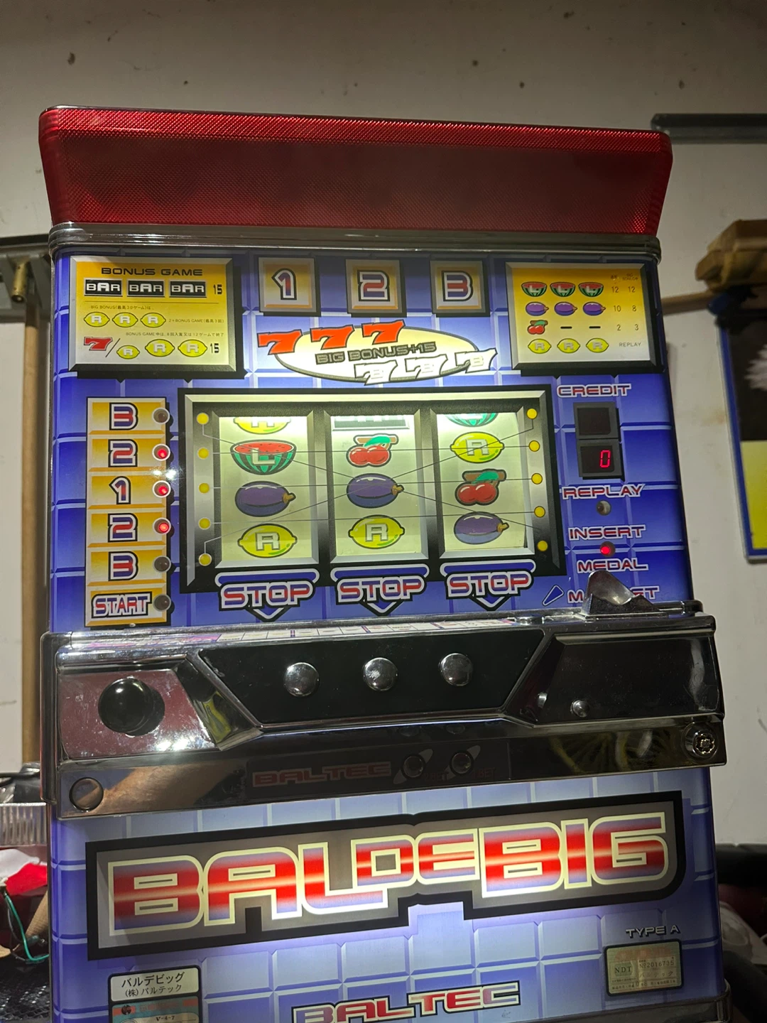 Baltec Baldebig Pachislo Slot Machine