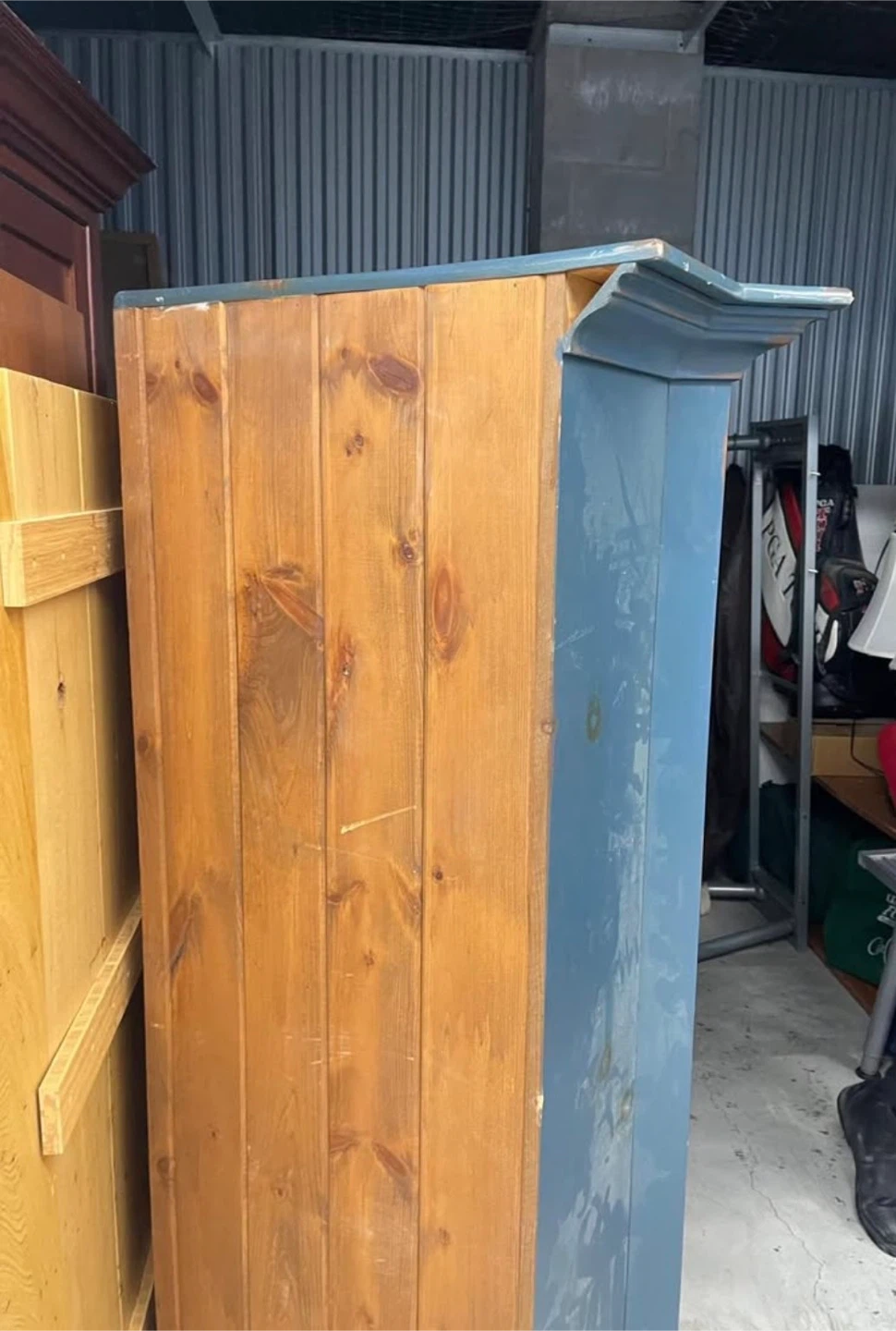 Solid Wood Corner Cabinet — Rustic Cottage Charm 💙 - photo 2