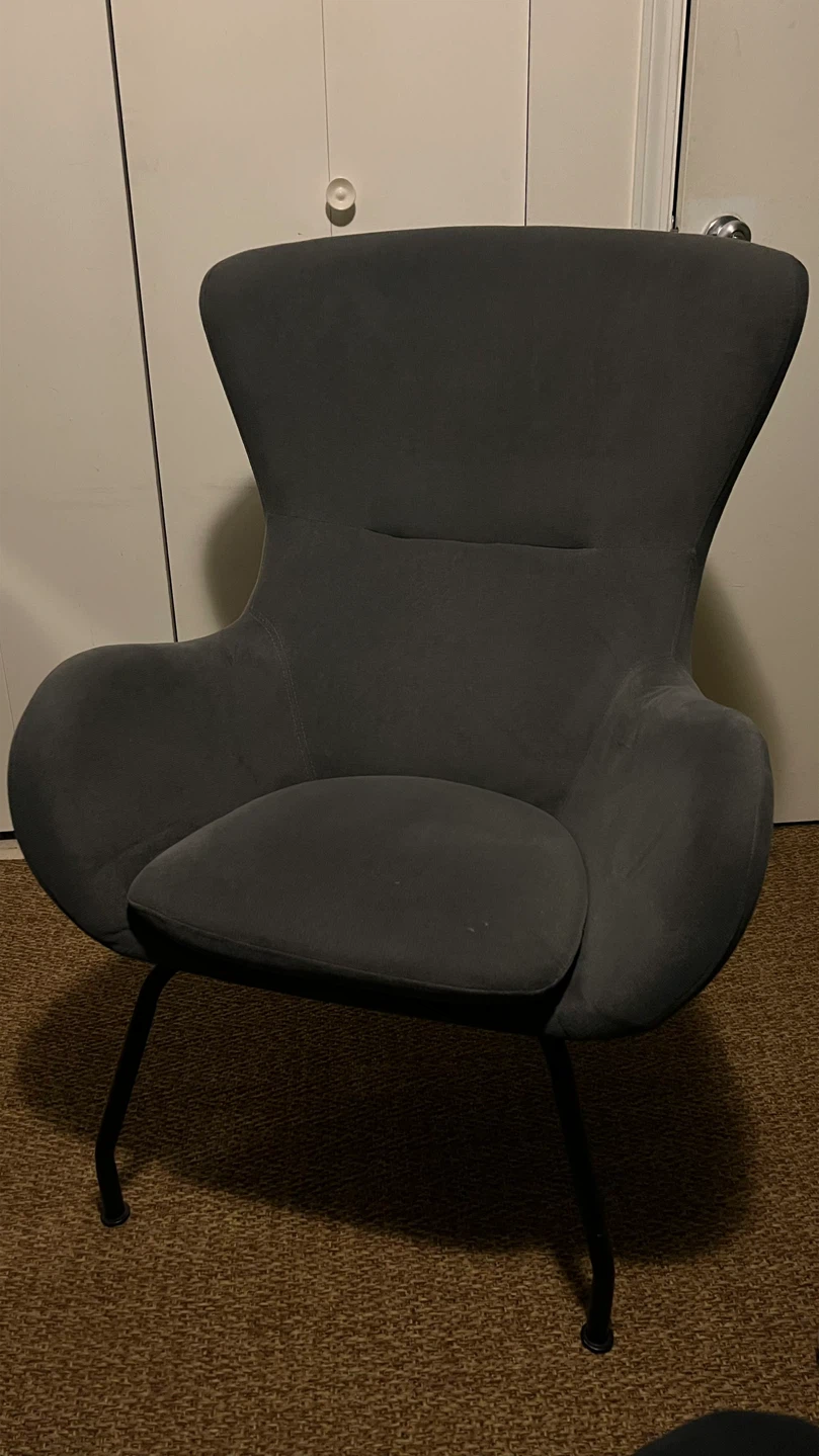 Modern Gray Accent Chair