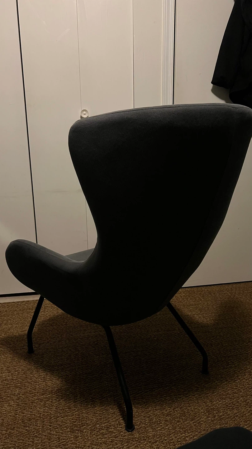 Modern Gray Accent Chair - photo 2