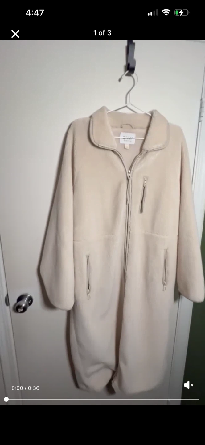 Cream White Long Coat