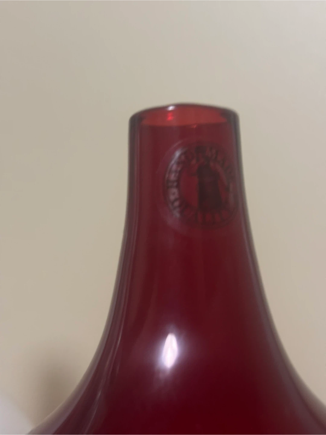 MCM Vintage IKEA Salong Vases (Set of 3) - Handblown Red & White - photo 3