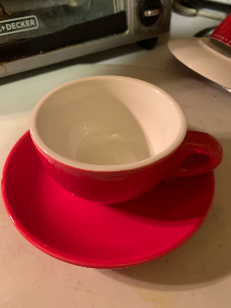 Sara Moka Red Cup and Saucer Sets - photo 2