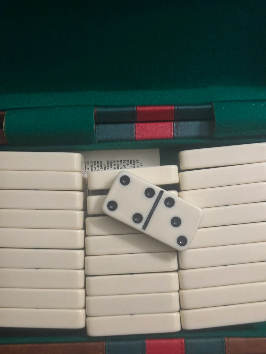 Vintage Domino Set in Storage Box - photo 2