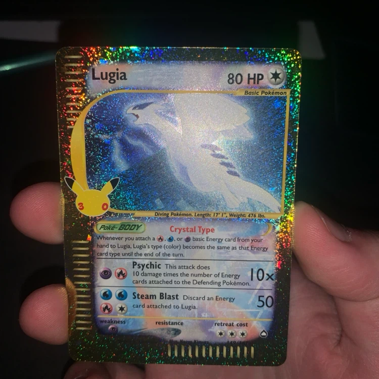 okémon 30th celebration LUGIA card