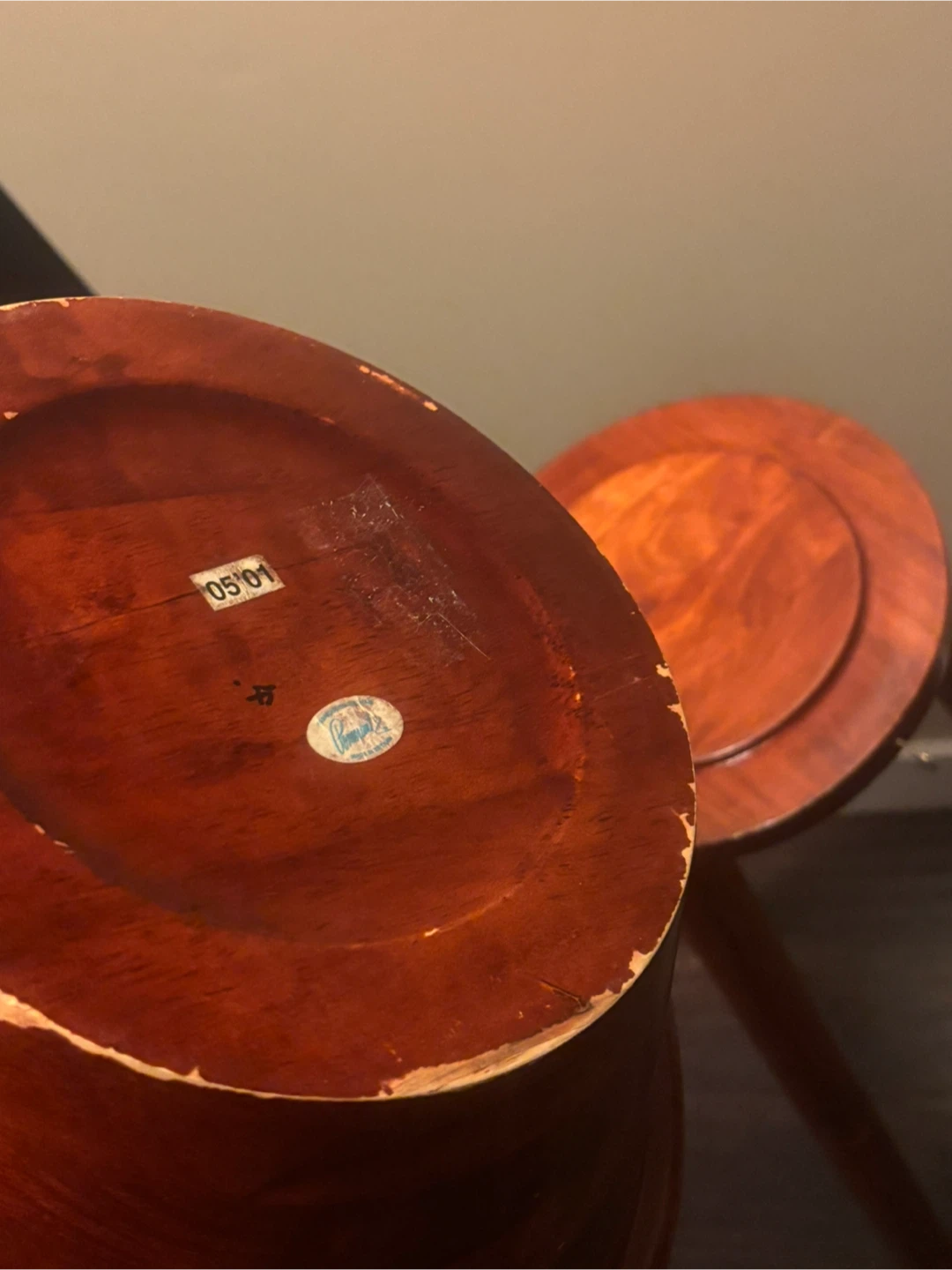 Pomerantz Wooden Bowl on Pedestal Stand - photo 3