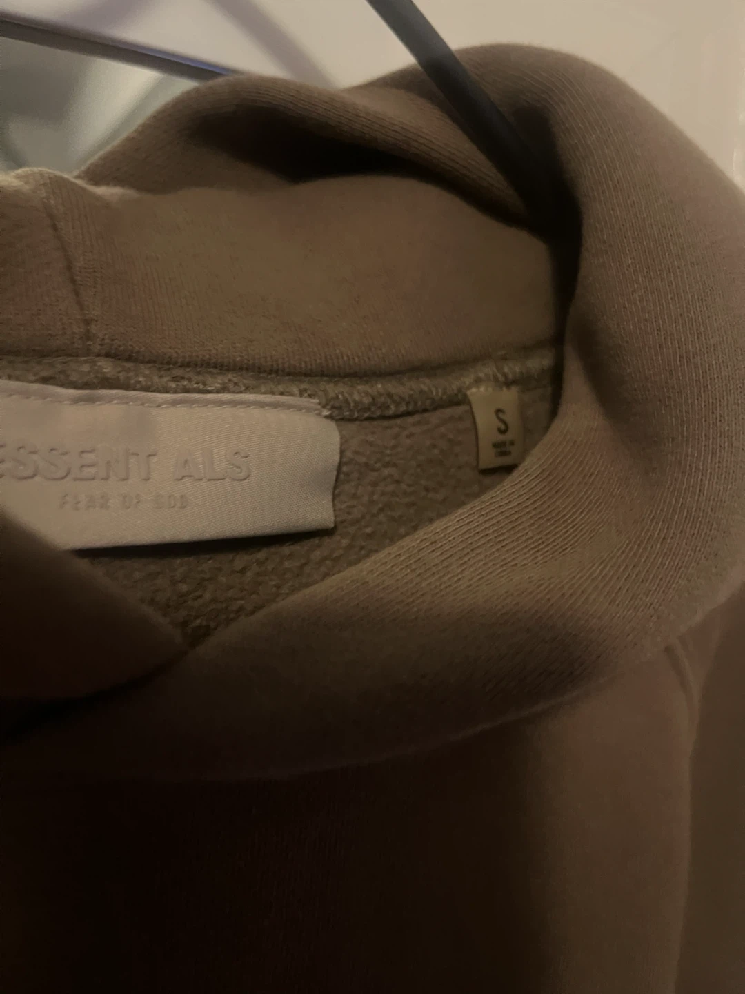 Essentials Fear of God Hoodie - Brown - Size Small - photo 4