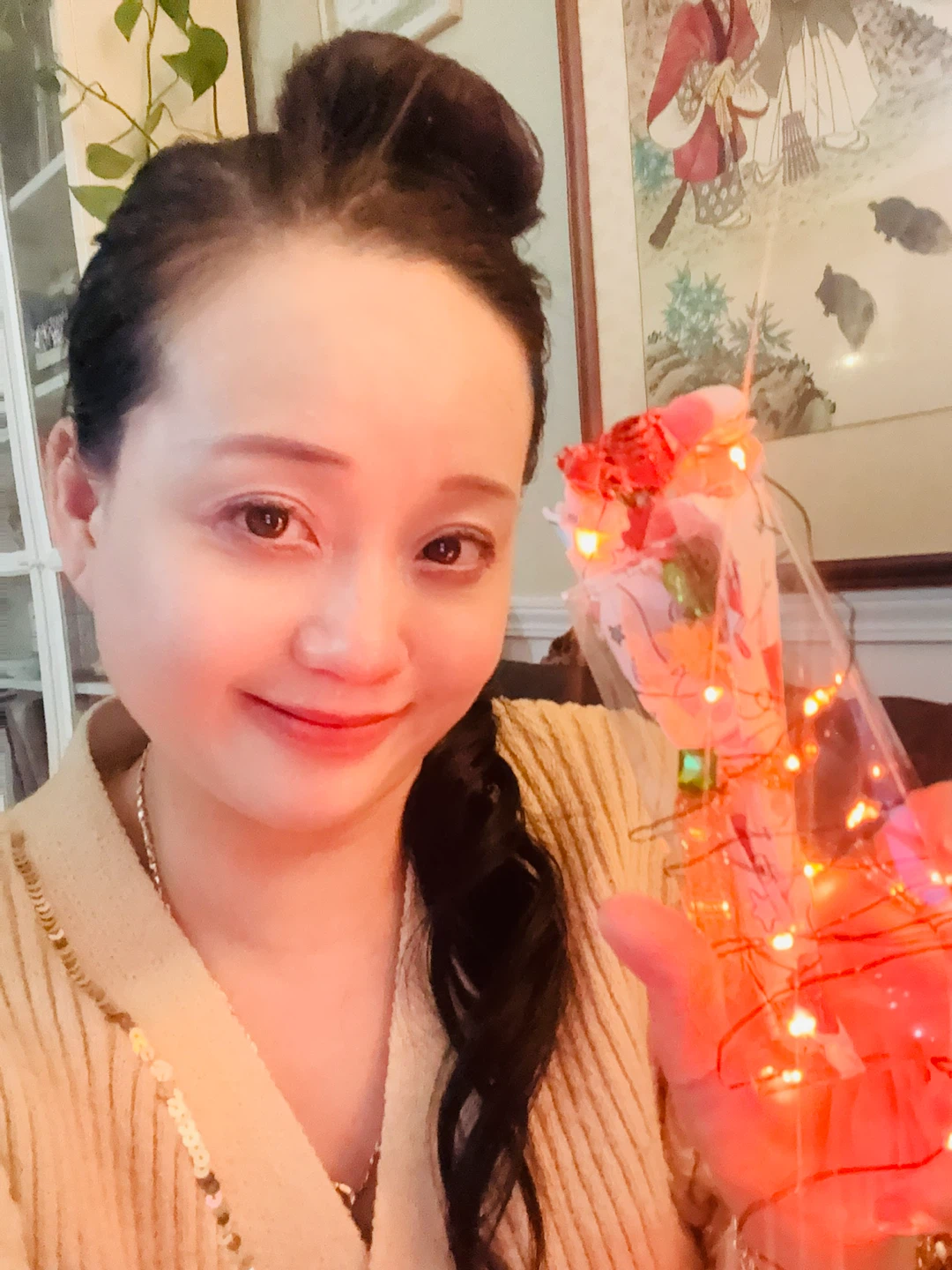 Small decorative LED flower arrangement - photo 2