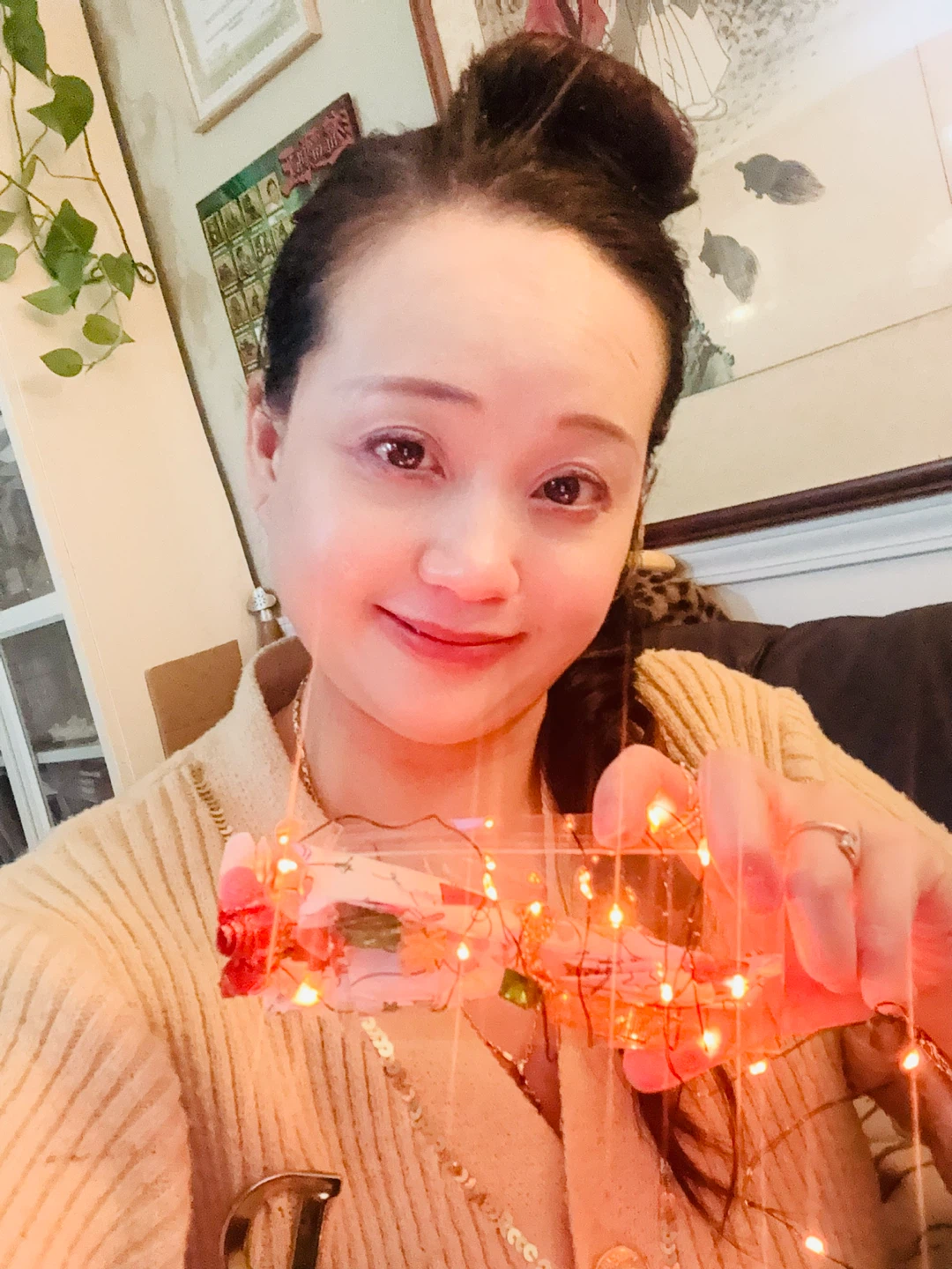 Small decorative LED flower arrangement - photo 3