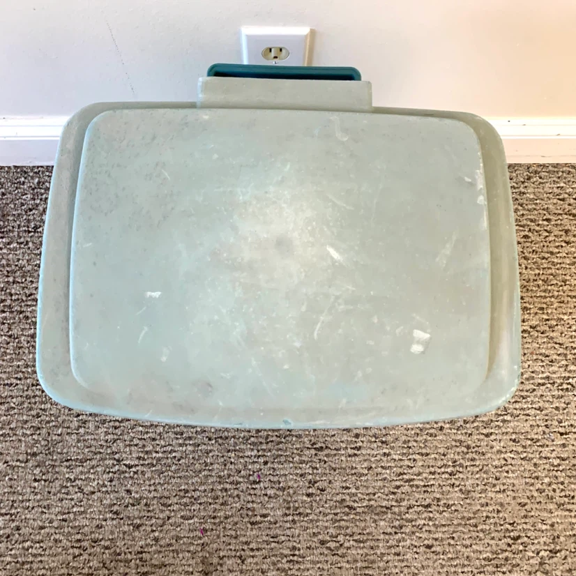 Teal Pedal Trash Can - photo 2