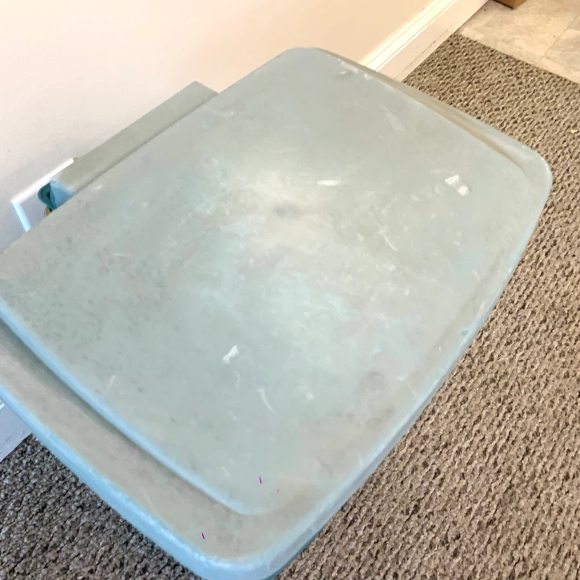 Teal Pedal Trash Can - photo 3