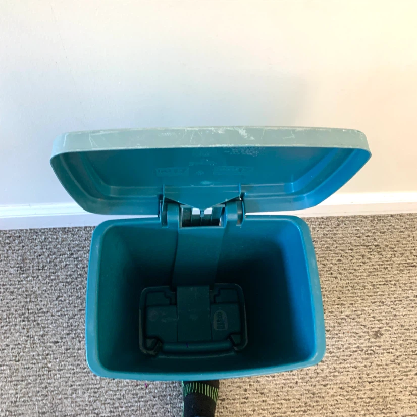 Teal Pedal Trash Can - photo 4
