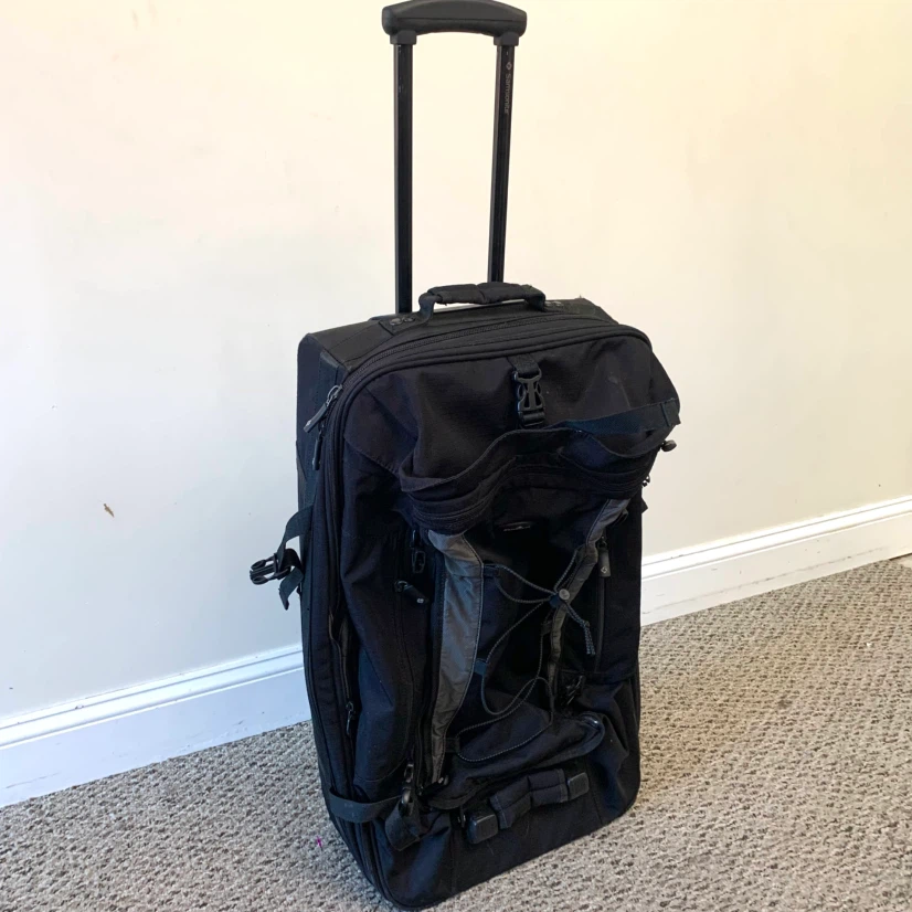 Rolling Suitcase Large Travel Luggage Wheeled Bag Handle Black