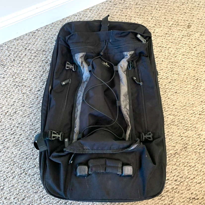 Rolling Suitcase Large Travel Luggage Wheeled Bag Handle Black - photo 4