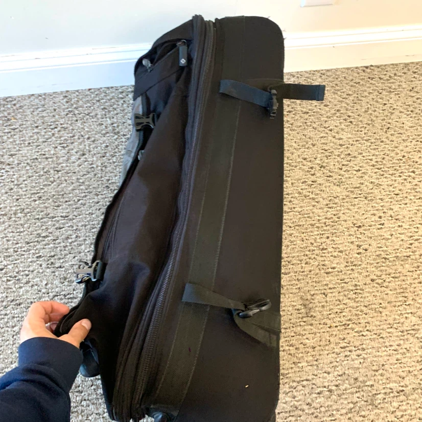 Rolling Suitcase Large Travel Luggage Wheeled Bag Handle Black - photo 5