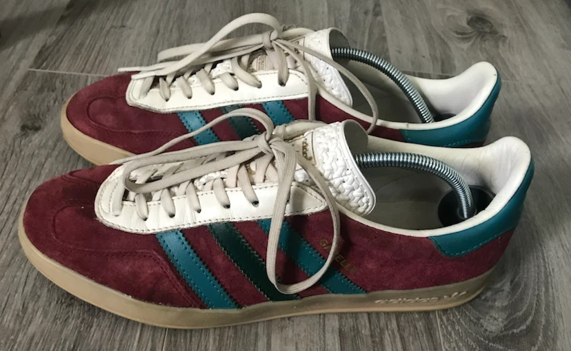S:9 MEN - Adidas Gazelle Indoors Shoes - Burgundy - photo 2