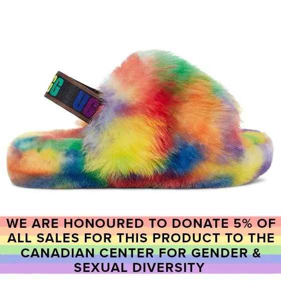 UGG Fluff Yeah Slides Tie-Dye