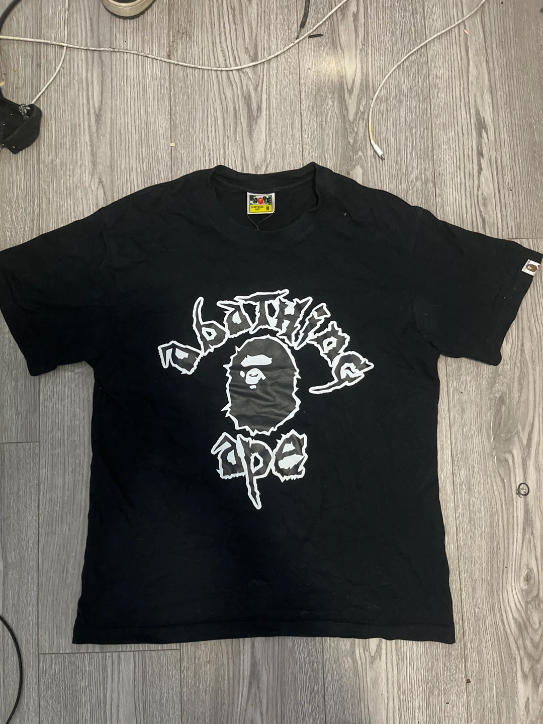 A Bathing Ape Black Graphic T-Shirt
