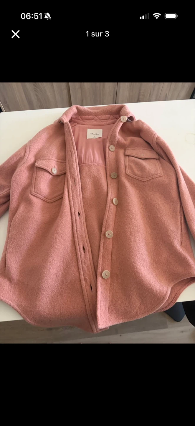 Wilfred Free Button-Up Shirt Jacket 2XS (fits 2XS-S)
