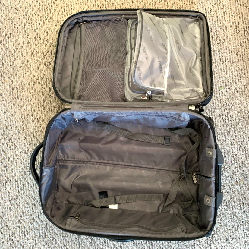 Rolling Suitcase Travel Luggage Wheeled Bag Black Travel - photo 3