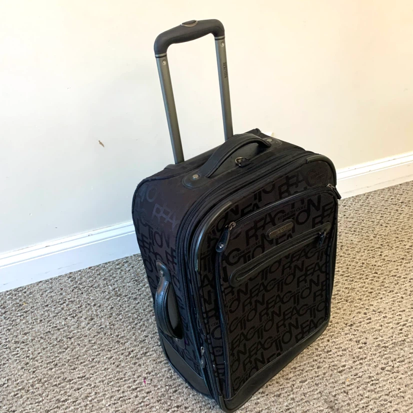 Rolling Suitcase Travel Luggage Wheeled Bag Black Travel - photo 2