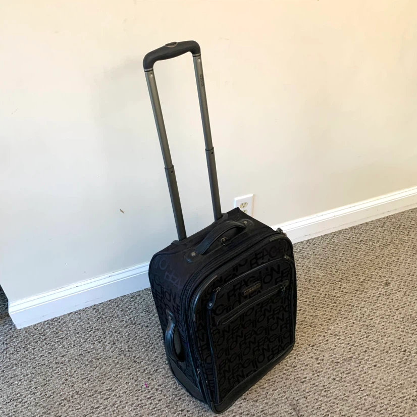 Rolling Suitcase Travel Luggage Wheeled Bag Black Travel - photo 5