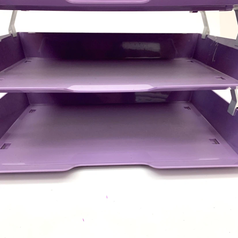 3-Tier Purple Document Desk Tray - photo 4