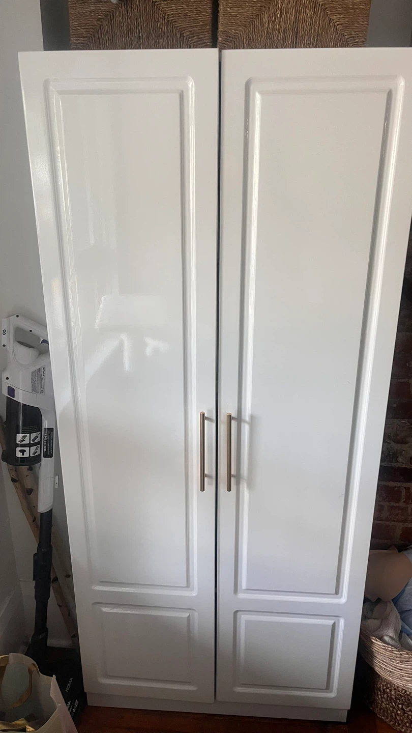 White Two-Door Wardrobe